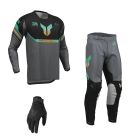 Thor MX Combo Hose Shirt Launchmode Air Raptor schwarz grau