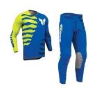 Thor MX Combo Hose Shirt Launchmode Shredder blau neon gelb