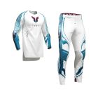 Thor MX Combo Hose Shirt Sportmode Damascus weiss