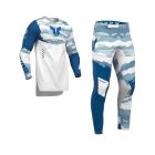 Thor MX Combo Hose Shirt Sportmode Recon LE blau weiss