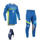 Thor MX Combo Hose Shirt Sportmode Synth blau