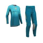 Thor Women MX Combo Hose Shirt Launchmode Spotted blau
