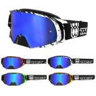 TWO-X Rocket Brille Motocross Brille Crush blau verspiegelt