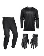 Thor Pulse Combo Blackout 22 schwarz Hose Jersey Handschuhe