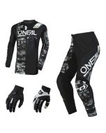 Oneal Element Attack Combo schwarz weiss Jersey Crosshose