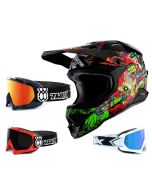 Oneal 3Series Crosshelm Crank 2.0 bunt mit TWO-X Race Brille