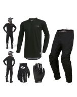 Oneal Element Classic Combo schwarz Crosshose Jersey Handschuhe