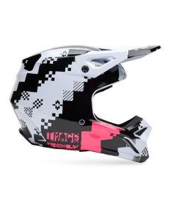 Fox Motocross Helm V1 DIGI IMAGE schwarz pink XS