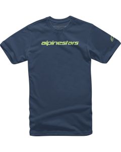 alpinestars-t-shirt-linear-word-blau-m-84804