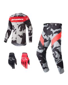Alpinestars Racer Tactical Combo schwarz rot Jersey Crosshose