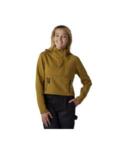 Fox Women Zip Hoodie CALIBRATED Fleece DWR beige M