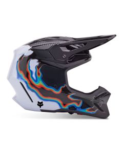 FOX-Motocross Helm-Kids-V3-VOLATILE-schwarz blau-32009-013