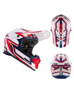 Oneal Fury Rapid MTB Helm silber rot S