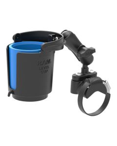 RAM MOUNTS-RAM®-Lenkerhalterung-mit-Buegelschraubenbasis_-Level-Cup--Getraenkehalter-und-Thermo-Huelle-RAM-B-132RU
