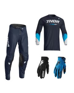 Thor Pulse Combo Tactic blau Hose Jersey Handschuhe