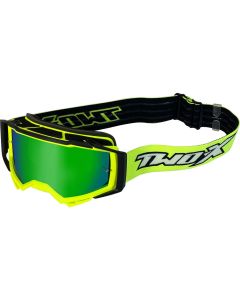 Crossbrille Offroad Brille ATOM VORTEX verspiegelt grün von TWO-X für Downhill Enduro Motocross