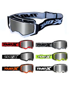 Crossbrille Offroad Brille TWO-X ATOM silber von TWO-X für Downhill Enduro Motocross