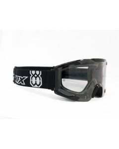 Crossbrille Offroad Brille Bomb schwarz klar von TWO-X für Downhill Enduro Motocross