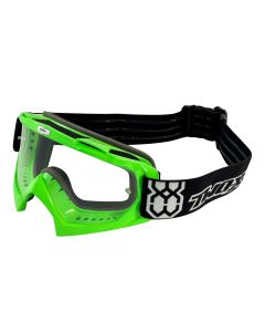 Crossbrille Offroad Brille Race grün klar von TWO-X für Downhill Enduro Motocross