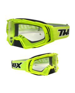 Crossbrille Offroad Brille Rocket neon klar von TWO-X für Downhill Enduro Motocross