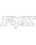 Fox Head-X TDC 10 inch Sticker weiss weiss