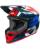 Oneal Combo Crosshelm mit Brille 3SRS RIDE blau rot