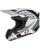 Oneal Crosshelm Combo 5SRS SPIKE mit TWO-X Atom Brille weiss schwarz