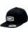 100% Snapback Kappe Icon schwarz schwarz