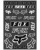 Fox Legacy Track Aufkleber weiss