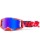 100 % Crossbrille Armega Hiper MORPHO rot weiss verspiegelt blau rot weiss