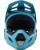 Fox Rampage MTB Fullface Helm blau grün mit TWO-X Race Brille