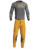 Thor Pulse Combo Mono grau gelb Hose Jersey Handschuhe