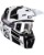 Leatt MX Helm mit Brille 3.5 Moto Kit schwarz weiss S schwarz weiss