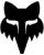 Fox Sticker HEAD 2.5" schwarz schwarz