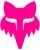 Fox Sticker HEAD 2.5" pink pink