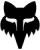Fox Sticker HEAD 4" schwarz schwarz