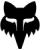 Fox Sticker HEAD 4" - DIE CUT VINYL schwarz schwarz