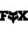 Fox Sticker F HEAD X 3" schwarz schwarz