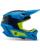 Fox Motocross Helm V3 IMPRESSION Kids blau YM blau