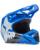 Fox Combo Crosshelm mit Brille V1 SHIELD blau