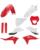 Acerbis Plastikteile Kit Full für Gas Gas EC 21-23 Standard rot weiss