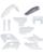 Acerbis Plastikteile Kit Full für Husqvarna FE 24-25 weiss grau