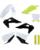 Acerbis Plastikkit für Husqvarna FC 250 weiss schwarz