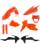 Acerbis Plastikkit für KTM EXC 250 standard orange
