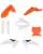 Acerbis Plastikkit für KTM SX 50 standard orange