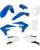 Acerbis Plastikkit für Yamaha YZ 250 F standard blau