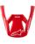Alpinestars Helmschirm SM3 Radium rot weiss
