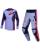 Alpinestars MX Combo Hose Shirt Racer Air Hunt lila