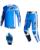 Alpinestars MX Combo Hose Shirt Racer Air Portl blau weiss