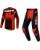 Alpinestars MX Combo Hose Shirt Techstar Swan schwarz rot
